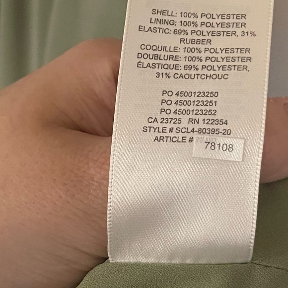 Aritzia Wilfred Laken Mini Dress in Sage Frost - Picture 4 of 4